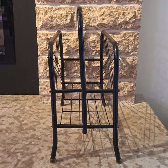 Vintage Metal Magazine Rack - Picture 3 of 5